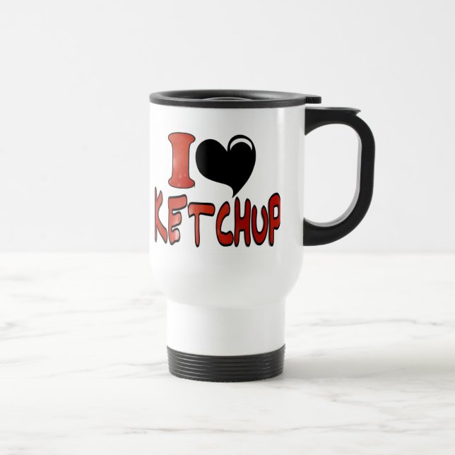 Mug De Voyage I Love Ketchup (Droite)