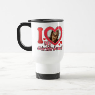 Mug De Voyage I Love My Girlfriend Petit ami Femme Mari Photo