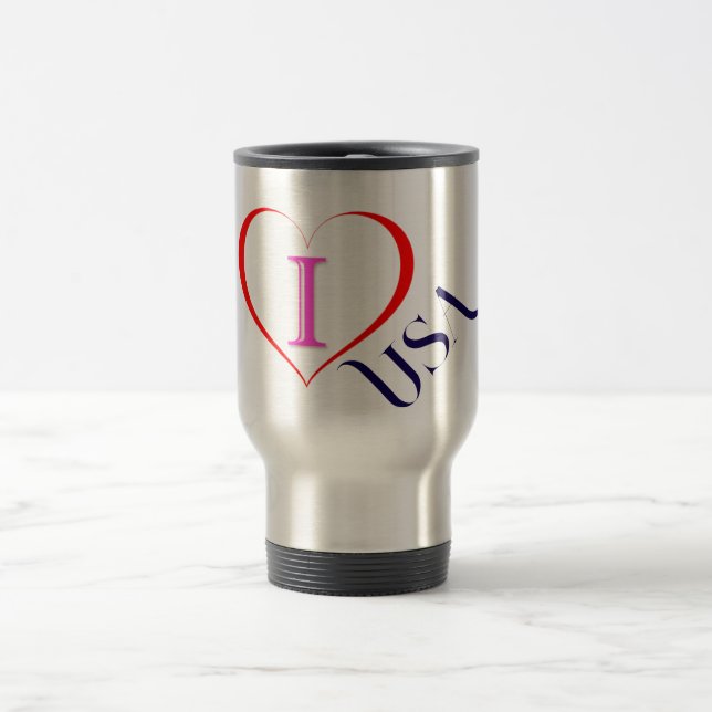 Mug De Voyage I Love USA (Centre)