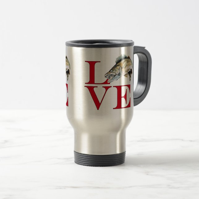 Mug De Voyage I Love Walleye (Devant droit)