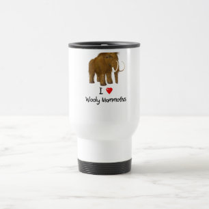 Mug De Voyage "I Love Wooly Mammoths" Mammoth Wooly