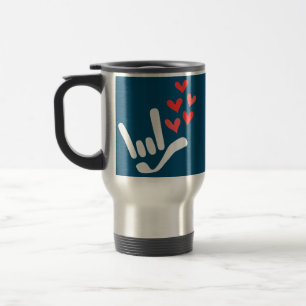 Mug De Voyage I Love You ILY American Sign Language Taling