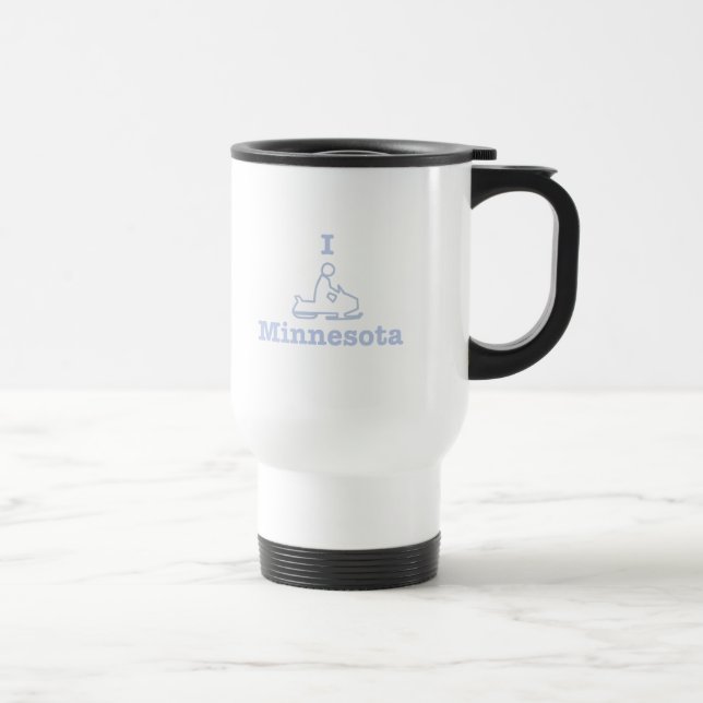 Mug De Voyage I Motoneige Minnesota (Droite)