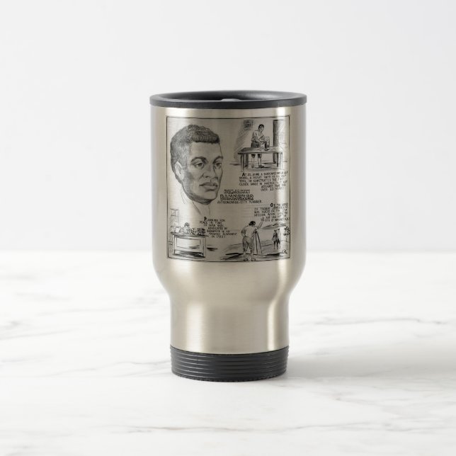 Mug De Voyage Icône de l'histoire noire : Benjamin Banneker, Sci (Centre)