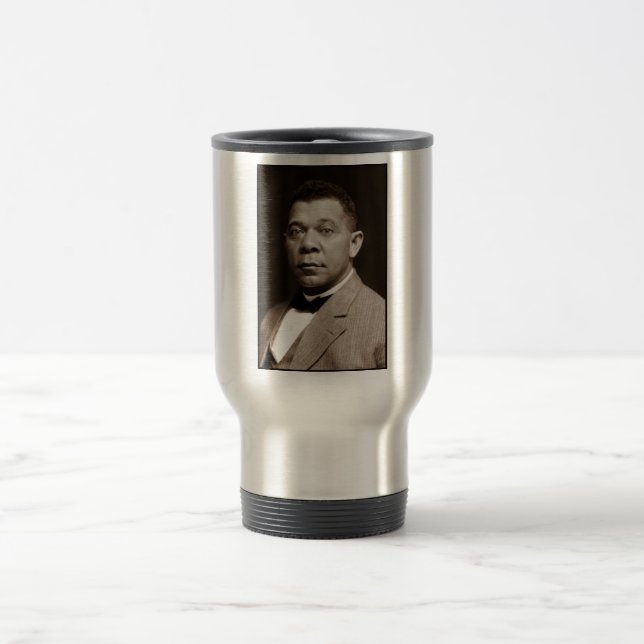 Mug De Voyage Icône de l'histoire noire : Booker T. Washington,  (Centre)