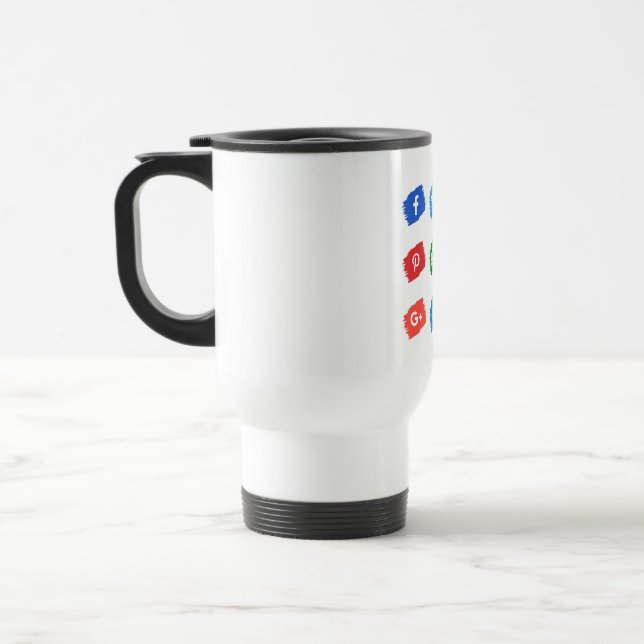 Mug De Voyage icône des médias sociaux (Gauche)
