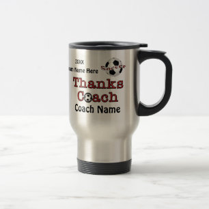 Mug De Voyage Idées de cadeau d'entraîneur du football avec