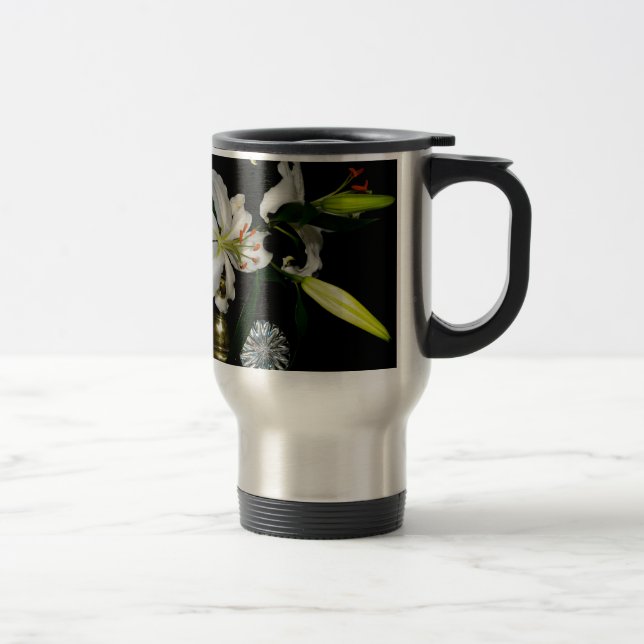 Mug De Voyage Iirsh Design - Collection de laiton et de fleurs (Droit)