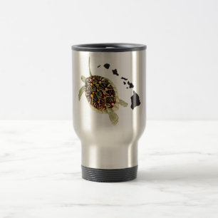 Mug De Voyage Îles d'Hawaï et tortue d'Hawaï