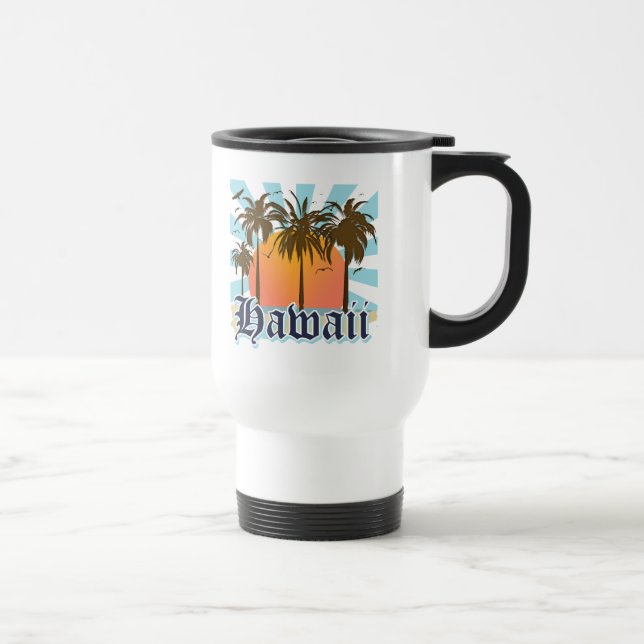 Mug De Voyage Îles hawaïennes Sourvenir d'Hawaï (Droite)