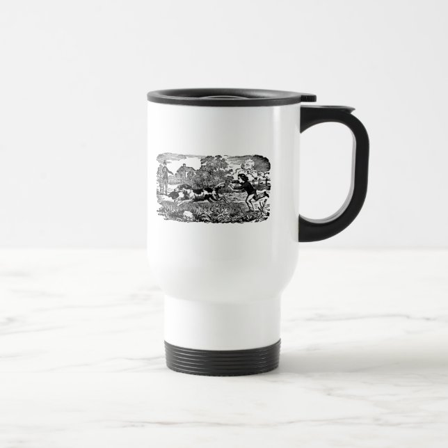 Mug De Voyage Illustration antique victorienne d'art de compagni (Droite)