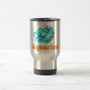 Mug De Voyage Illustration Aquarius