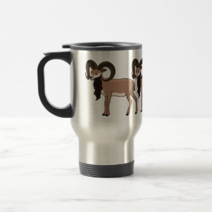 Mug De Voyage Illustration de chèvre de Mouflon