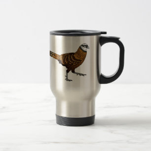 Mug De Voyage illustration de dessin animé d'oiseau faisan de Re