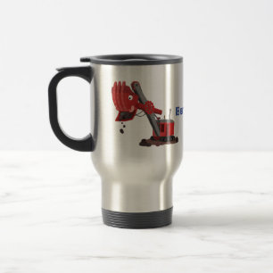 Mug De Voyage Illustration de dessin animé d'une charmante pelle