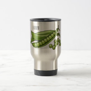 Mug De Voyage Illustration de dessin de pois