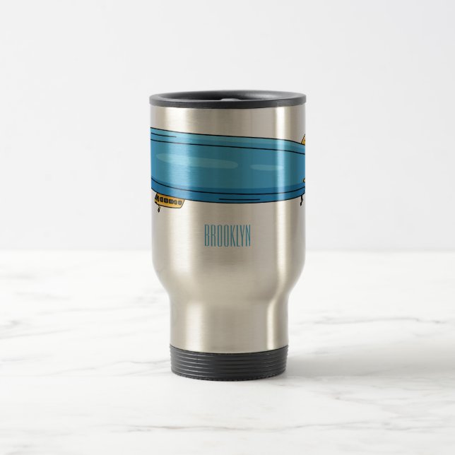 Mug De Voyage Illustration de dessin sur les navires (Centre)