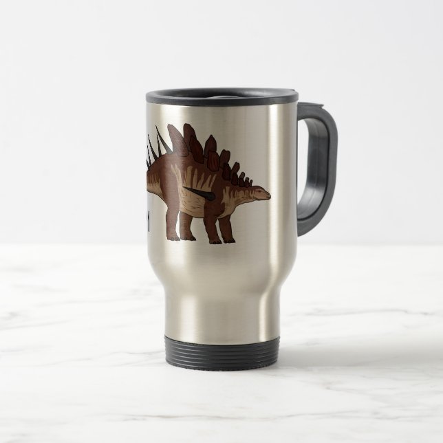 Mug De Voyage Illustration de Kentrosaurus (Devant droit)