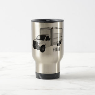 Mug De Voyage Illustration de la caricature du camion-boîte