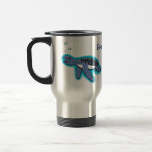 Mug De Voyage Illustration de la petite tortue de mer