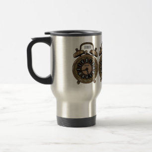 Mug De Voyage Illustration de l'horloge d'alarme