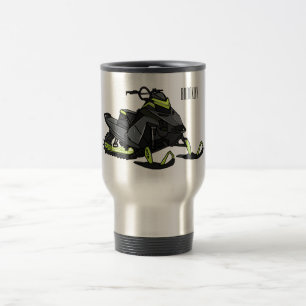 Mug De Voyage Illustration de motoneige