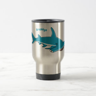 Mug De Voyage Illustration de requin marteau