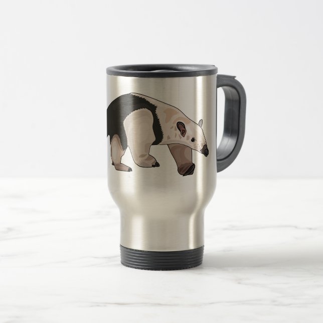Mug De Voyage Illustration de Tamandua (Devant droit)