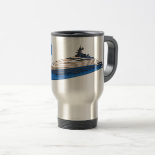 Mug De Voyage Illustration de yacht