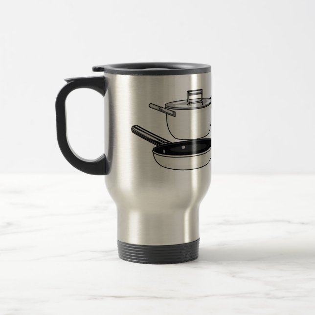 Mug De Voyage Illustration des jeux de cuisine (Gauche)