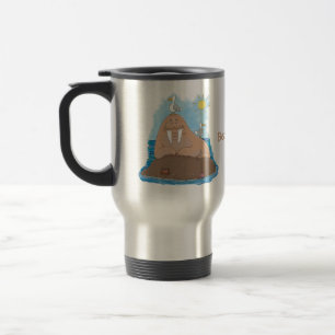 Mug De Voyage Illustration drôle de morse joyeux