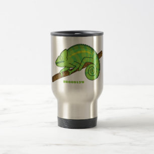 Mug De Voyage Illustration du caméléon de la parson