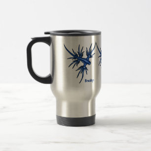Mug De Voyage Illustration du dragon bleu des limaces de mer