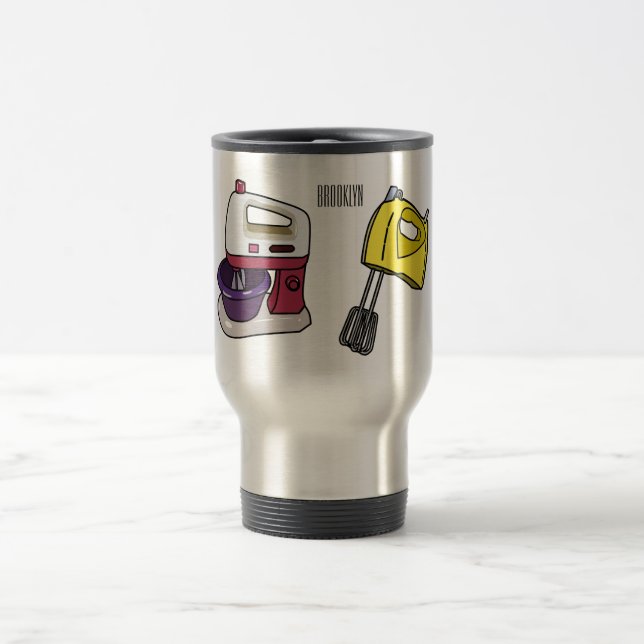 Mug De Voyage Illustration du mixer (Centre)