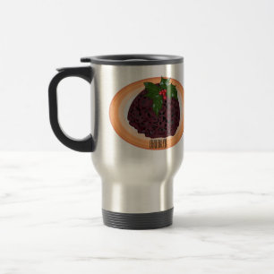 Mug De Voyage Illustration du pudding de Noël