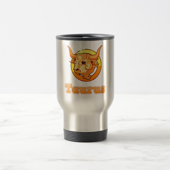 Mug De Voyage Illustration du Taurus (Centre)