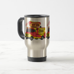Mug De Voyage Illustration d'un camion de nourriture pour chien