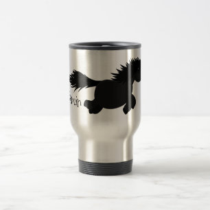 Mug De Voyage Illustration d'un poney de Shetland mignon