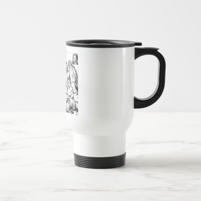 Mug De Voyage Illustration et citation de Lewis Carroll dans le  (Droite)