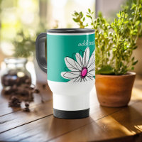 Illustration florale tendance - rose et vert