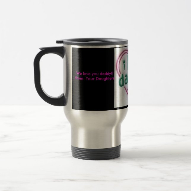 Mug De Voyage ilovedad, nous vous aimons papa ! ! de : Vos (Gauche)