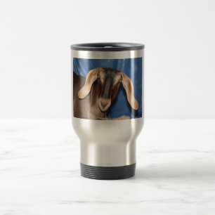 Mug De Voyage Image observée effrayante de tête d'enfant de