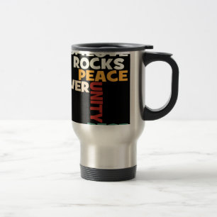 Mug De Voyage Impression d'art 2014 Love Rocks Peace