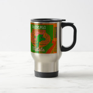 Mug De Voyage Impression d'art de girafe Hakuna