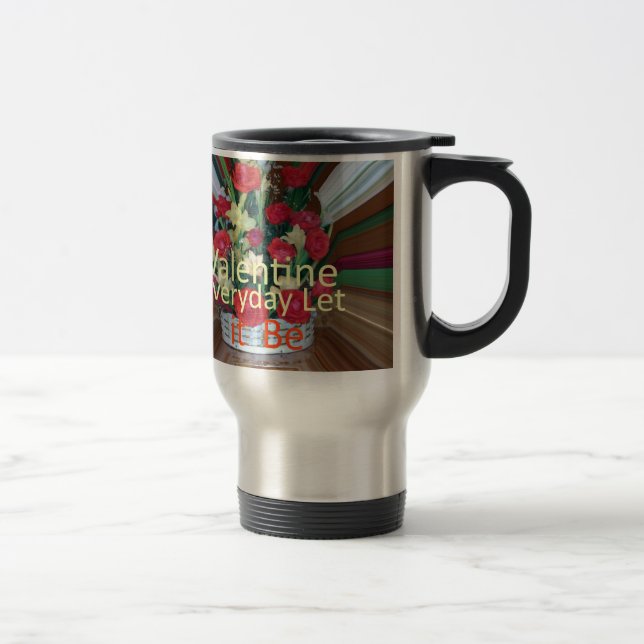 Mug De Voyage Impression d'art de la Saint-Valentin (Droit)