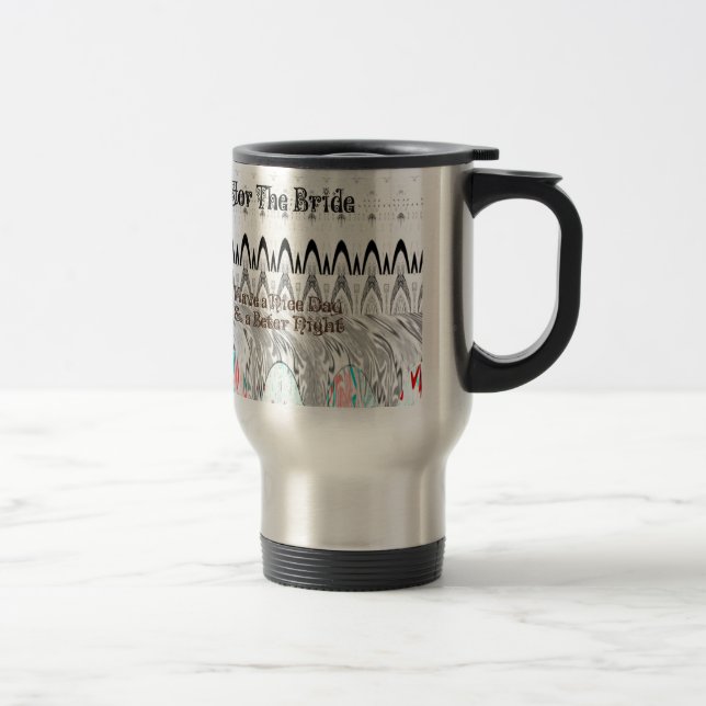 Mug De Voyage Impression d'art en cadeau pour une fête de fiança (Droit)