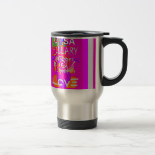 Mug De Voyage Impression d'art Hillary Inspiration en rose