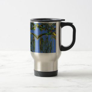 Mug De Voyage Impression d'art Iridescente avec design abstrait 
