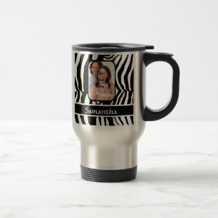 Mug De Voyage Impression zèbre noir et blanc