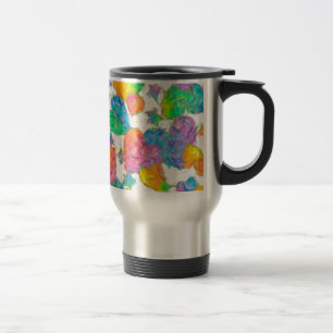 Mug De Voyage Impressionniste Pastel Valentine Hearts